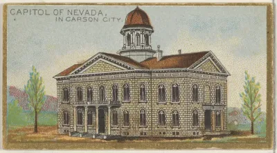 Capitol of Nevada in Carson City, from the General Government and State Capitol Buildings series (N14) for Allen & Ginter Cigarettes Brands