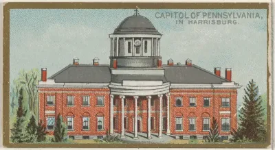 Capitol of Pennsylvania in Harrisburg, from the General Government and State Capitol Buildings series (N14) for Allen & Ginter Cigarettes Brands