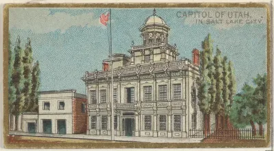 Capitol of Utah in Salt Lake City, from the General Government and State Capitol Buildings series (N14) for Allen & Ginter Cigarettes Brands