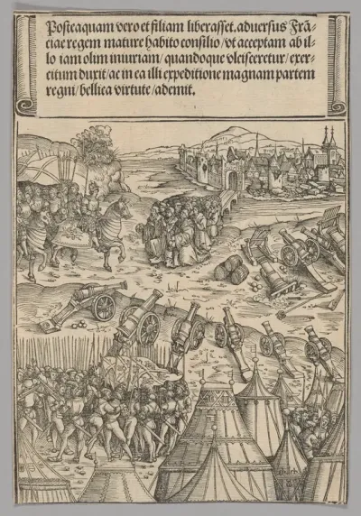 Capitulation of a French City, plate 12 from Historical Scenes from the Life of Emperor Maximilian I from the Triumphal Arch
