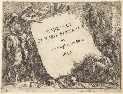 Capricci di varie battaglie (Title Page)
