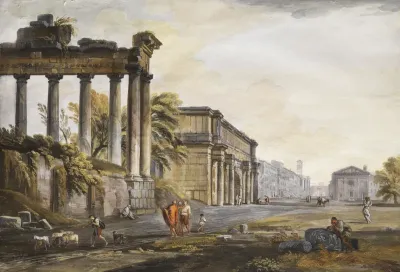 Capriccio with Ruined Architecture