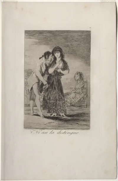 Caprichos: Even Thus He Cannot Make Her Out