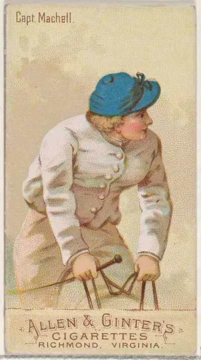 Captain Machell, from the Racing Colors of the World series (N22b) for Allen & Ginter Cigarettes