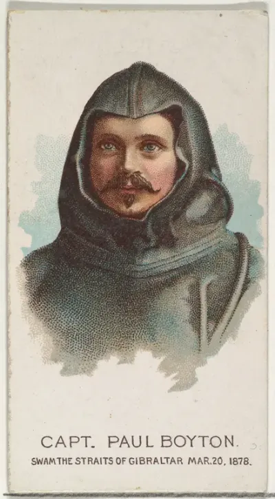 Captain Paul Boyton, Swam the Straits of Gibraltar, from World's Champions, Series 2 (N29) for Allen & Ginter Cigarettes