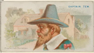 Captain Tew, A Calm, Rich Christian, from the Pirates of the Spanish Main series (N19) for Allen & Ginter Cigarettes