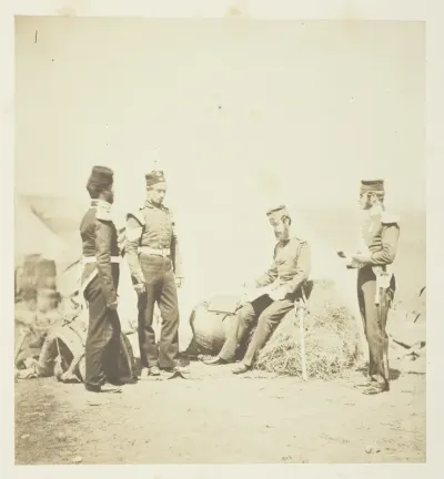 Captain Walker, 30th Regiment, reading General Orders
