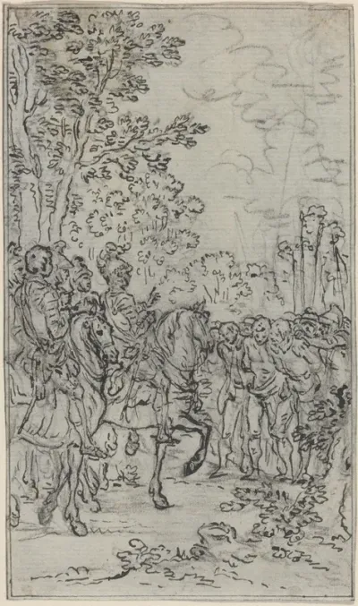Captives before a Commander