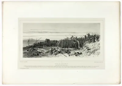 Capture of Bastion no. 9, from Souvenirs d’Italie: Expédition de Rome