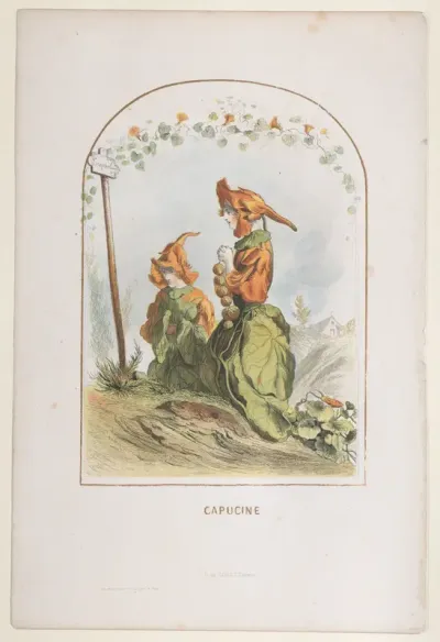 Capucine, from "Les Fleurs Animées"