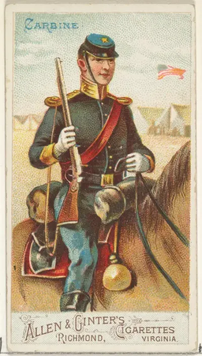 Carbine, from the Arms of All Nations series (N3) for Allen & Ginter Cigarettes Brands