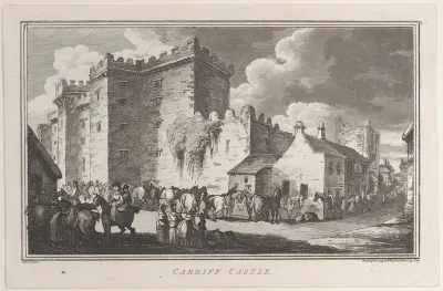 Cardiff Castle, from "Remarks on a Tour to North and South Wales, in the year 1797"