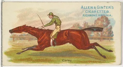 Carey, from The World's Racers series (N32) for Allen & Ginter Cigarettes