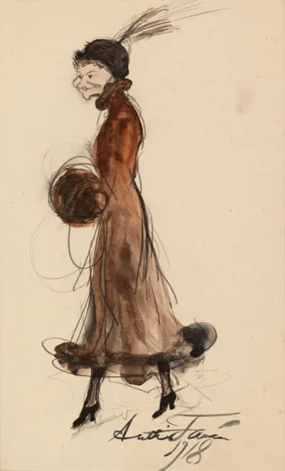 Caricature, Actress Elli Tompuri