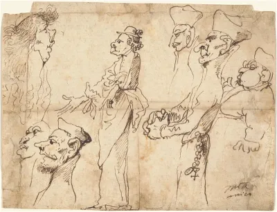 Caricatures of Clerics and Priests