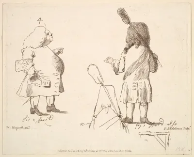 Caricatures of Lord Melcombe and Lord Winchelsea