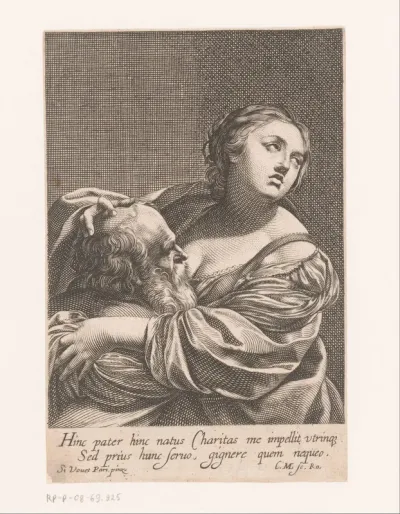 Caritas Romana: Cimon voedt haar vader Pero