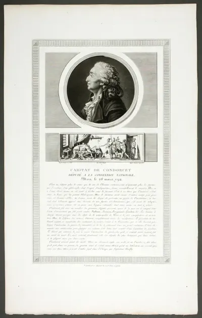 Caritat de Condorcet, Deputy at the National Convention, from the series Tableaux historiques de la révolution française