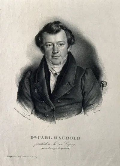 Carl Haubold. Lithograph by G. Schlick