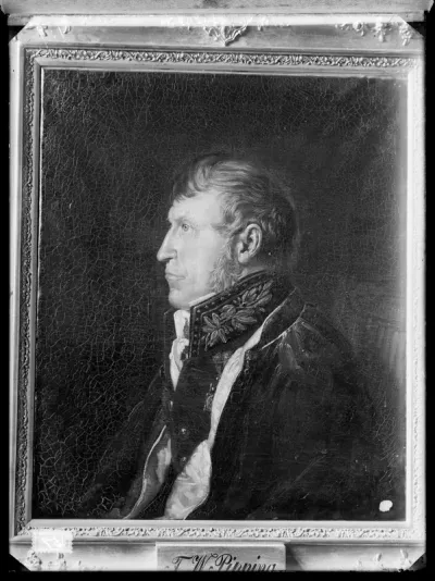 Carl Peter Mazer: "Fredrik Wilhelm Pipping", ajoitus n. 1836-1837