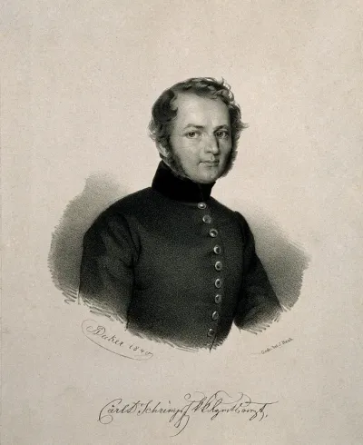 Carl Schrimpf. Lithograph by J. Decker, 1840
