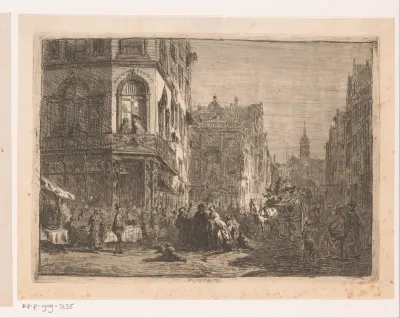 Carnavalsoptocht door de stad