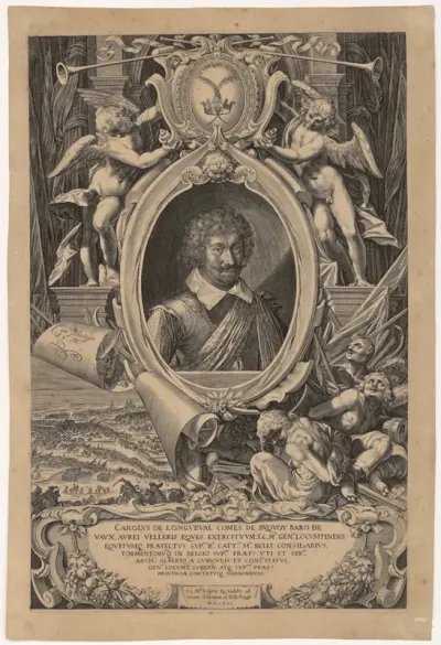 Carolus de Longueval comes de Buquoy baro de Vaux, aurei velleris eques [...] sculptor Eg. Sadeler ad vivum delineavit