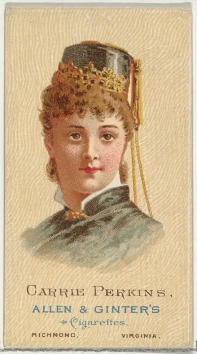 Carrie Perkins, from World's Beauties, Series 2 (N27) for Allen & Ginter Cigarettes