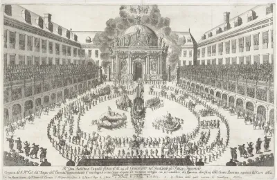 Carrousel in de Hofburg te Wenen