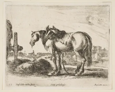 Cart Horse, plate 22 from "Various Animals" (Diversi Animali)
