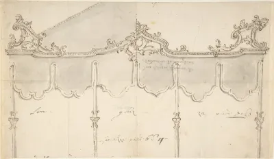 Cartouche due disegno differenti da Baldachino da Processioni