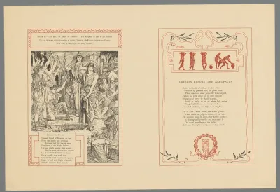 Cartouche en voorstelling van de vrijspraak van Orestes