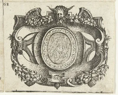 Cartouche in vorm van staand ovaal