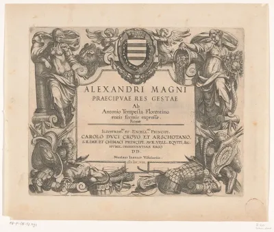Cartouche met Standvastigheid en Veelvuldigheid