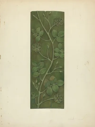 Carved Wood Panel