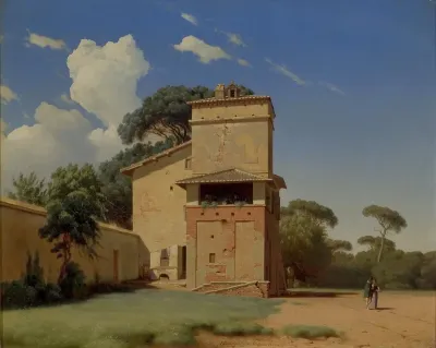 Casa del Portinaio in the gardens of Villa Borghese.