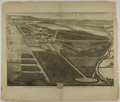 Cashiobury, plate 28 from Britannia Illustrata