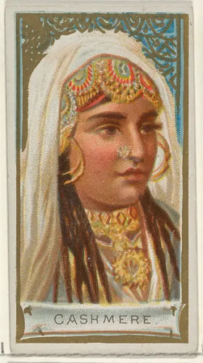 Cashmere, from the Types of All Nations series (N24) for Allen & Ginter Cigarettes