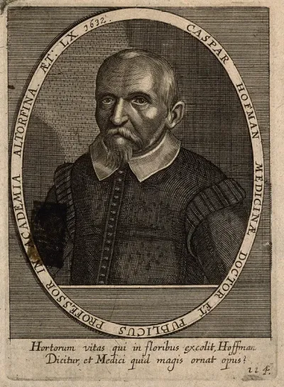 Caspar Hofmann. Line engraving by C. Ammon, 1650