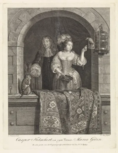 Caspar Netscher en Margaretha Godin