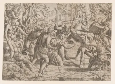 Cassandra Stopping Deiphobus from Killing Paris