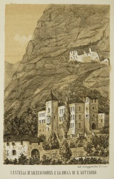 Castello di Mezzocorona e la rocca di s. Gottardo