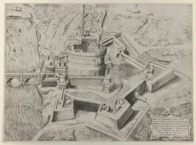 Castello Sant' Angelo, from "Speculum Romanae Magnificentiae"