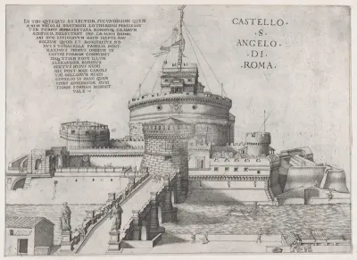 Castello Sant' Angelo, from "Speculum Romanae Magnificentiae"