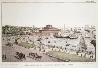 Castle Garden Landing for Emigrants, Barge Office, Battery