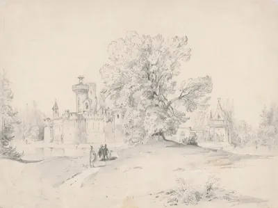 Castle with Figural Staffage in the Foreground
