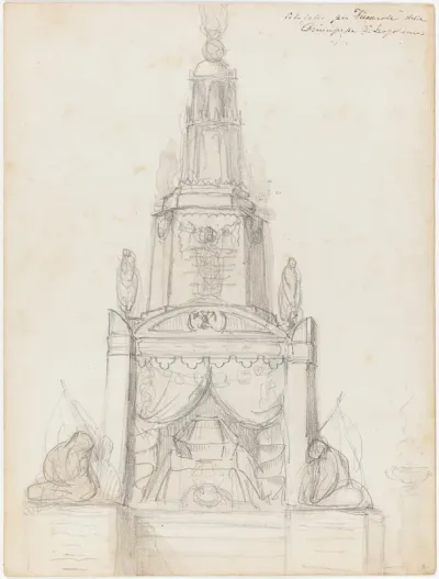 Catafalco per Fúnerale della Principessa Dª. Leopoldina