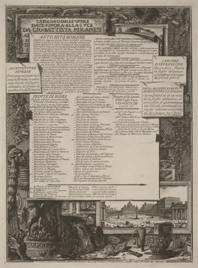 Catalogo delle Opere