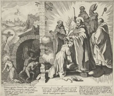 Catharina biddend / Visioen van Catharina / Catharina wordt dominicanes