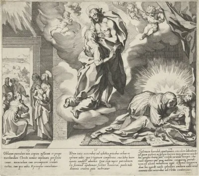 Catharina bidt voor genezing / Catharina kust de wonden van Christus / Catharina verzorgt een zieke